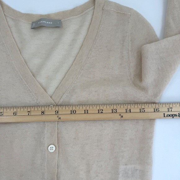 Everlane Cream Women's Cardigan Sweater - Picture 11 of 12